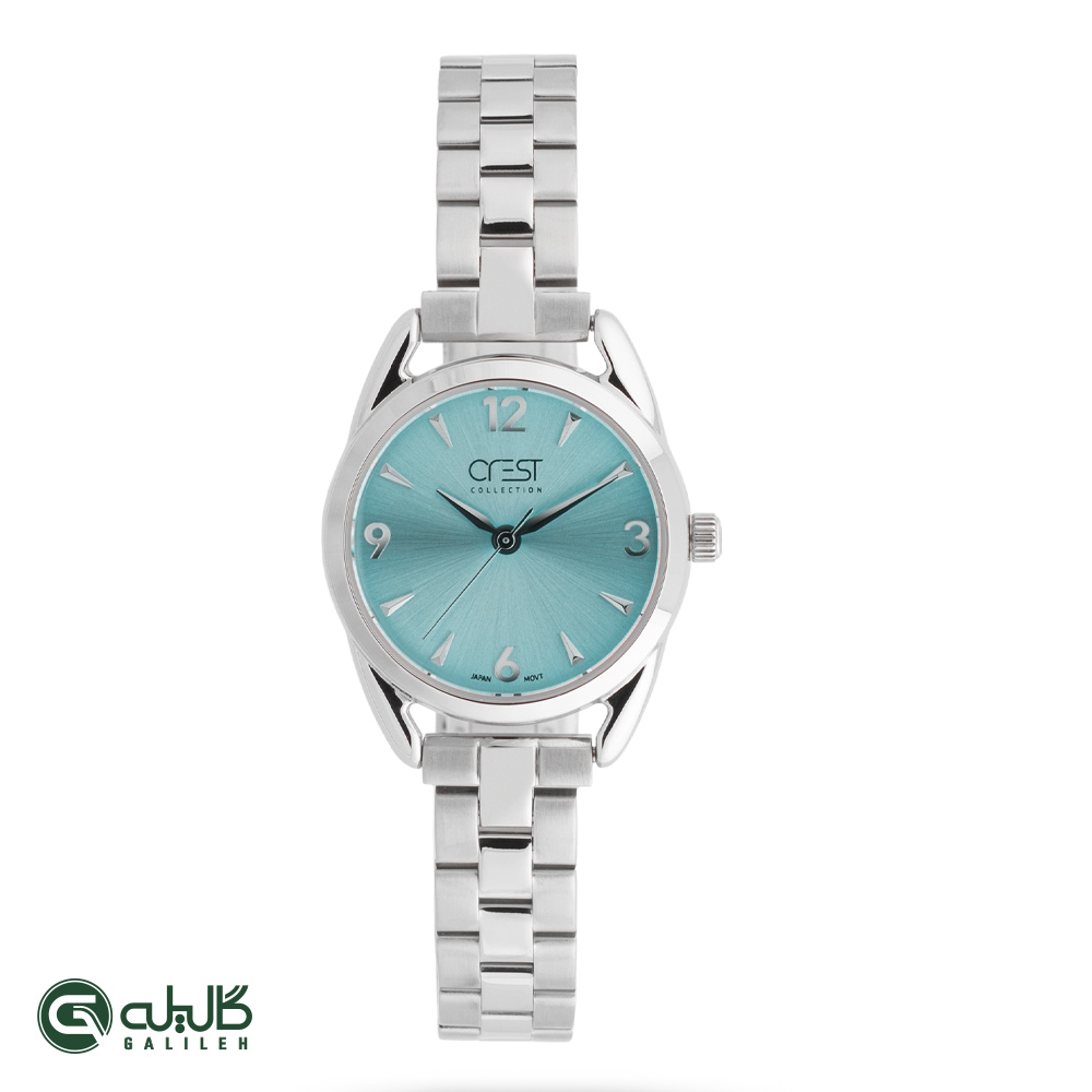 crest-9052-5 ساعت زنانه کرست نقره ای تیفانی crest-9052-5