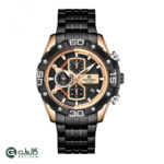 ساعت مردانه نیوی فورس مشکی رز naviforce-8018-mb-rb