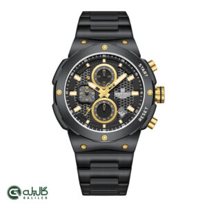 ساعت مردانه نیوی فورس مشکی طلایی naviforce-8072-mb