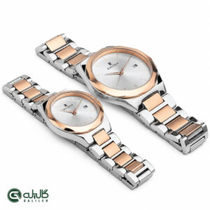 ست ساعت زنانه و مردانه کایزن رزنقره یا سیلور KAIZEN-3304g