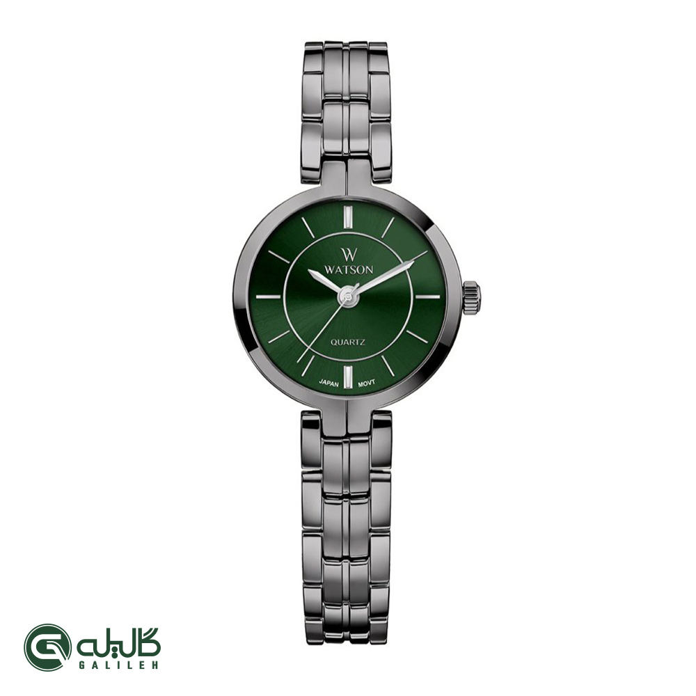 WATSON-1283L-701 ساعت زنانه واتسون خاکستری سبز WATSON-1283L-701