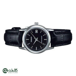 ساعت زنانه کاسیو مشکی نقره ای مشکی casio-ltp-v002l-1a-1