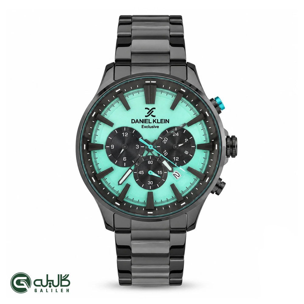 dk-13643-6 ساعت مردانه دنیل کلین مشکی تیفانی dk-13643-6