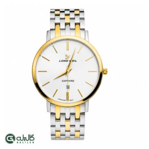 ساعت مردانه لوندویل طلایی نقره ای سیلور londweil-60065-2