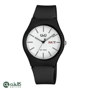 ساعت اسپرت کیو اند کیو مشکی سفید q&q-A212J001Y
